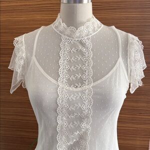 Y2K Zara lace top